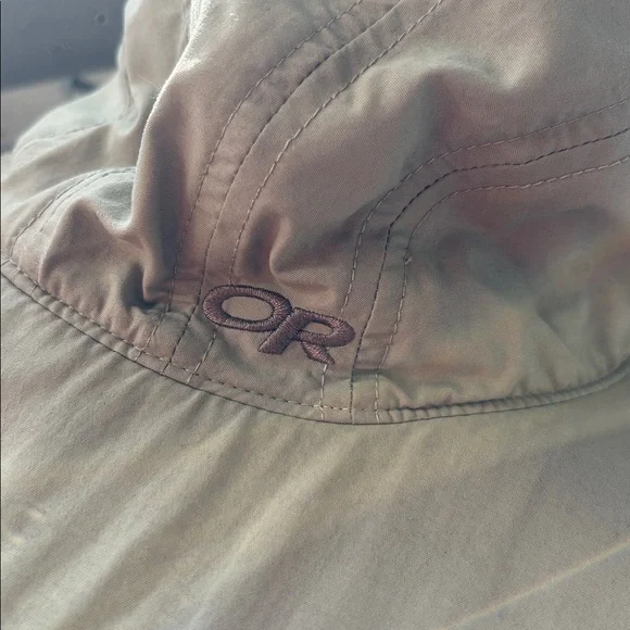 Outdoor Research Rambler Kids Sun Sombrero Hat - Khaki Sz M (3-6y) - Picture 2 of 7